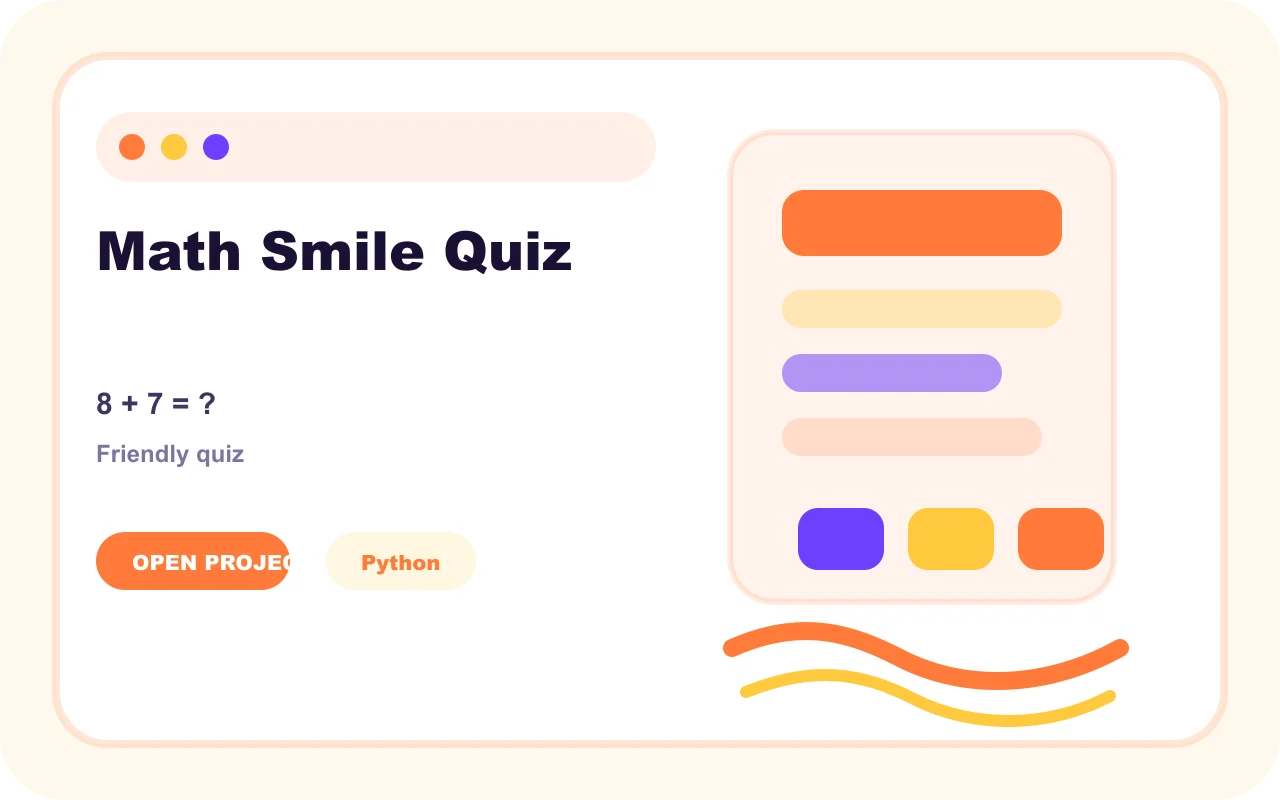 Math Smile Quiz project cover